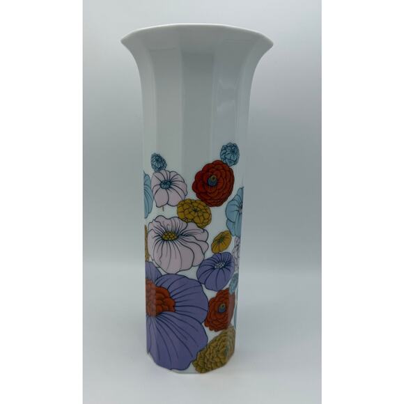 100 Jahre Rosenthal Germany 1979 Linie Polygon Floral Tapio Wirkkala Patras Vase - Picture 1 of 8